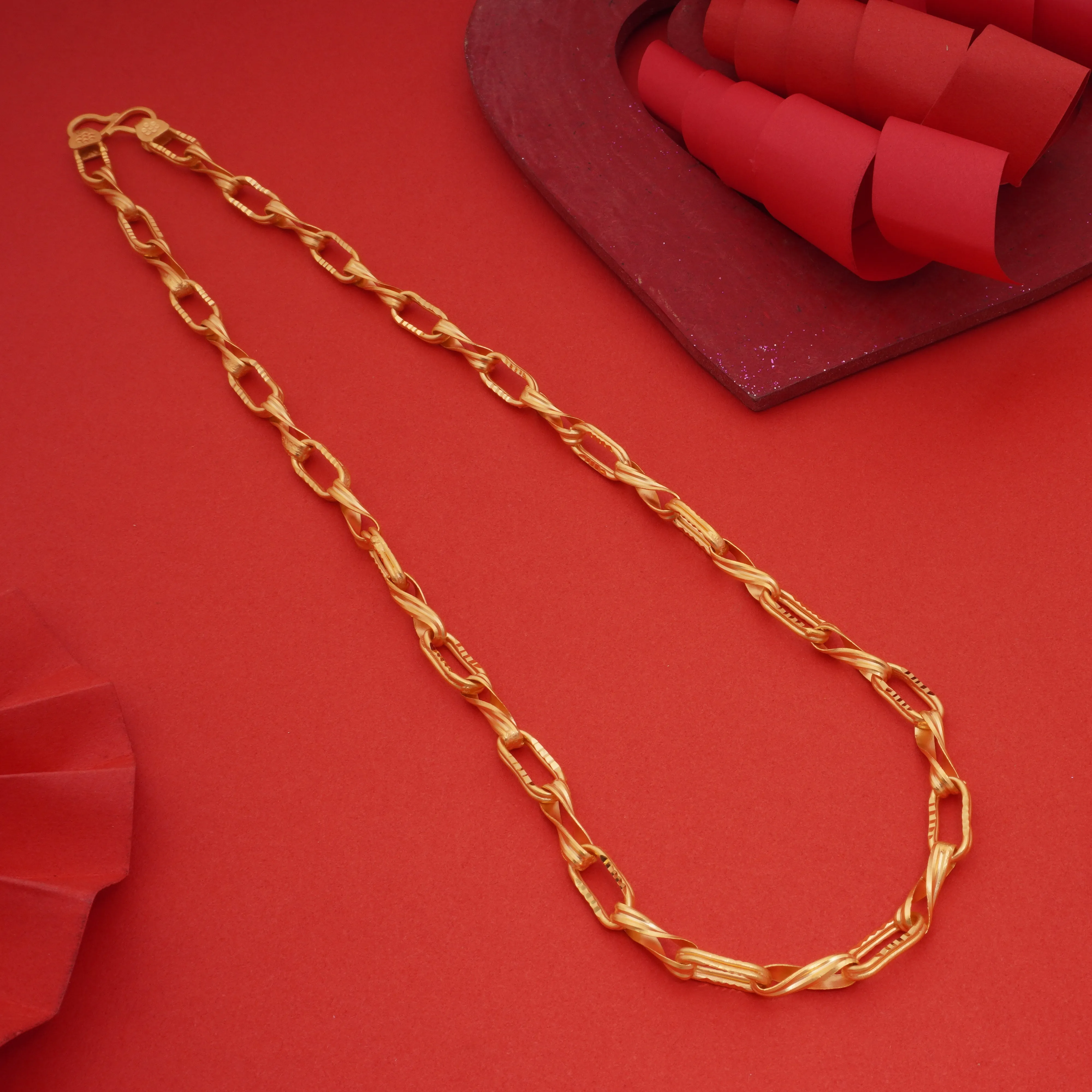 Freemen Gold Forming Superior Quality Unique Design Chain for Men  - FM211