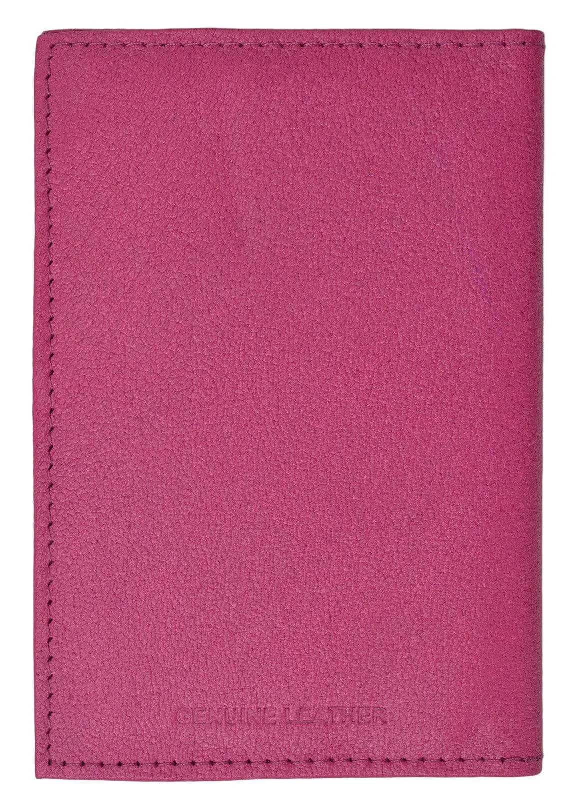 Genuine Leather Gold Logo Passport Cover Holder for Travel  151 CF (C)