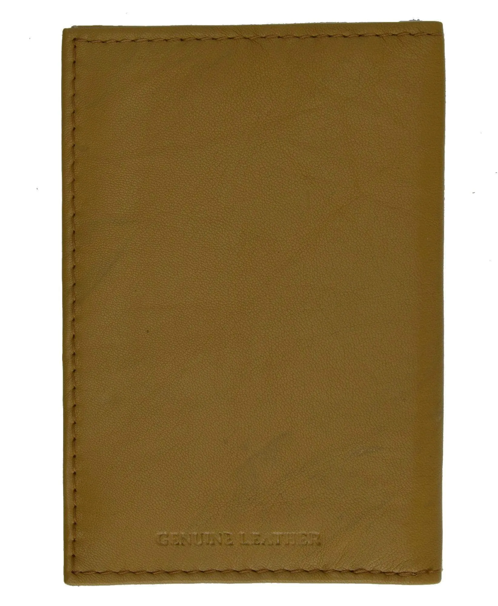 Genuine Leather Gold Logo Passport Cover Holder for Travel  151 CF (C)