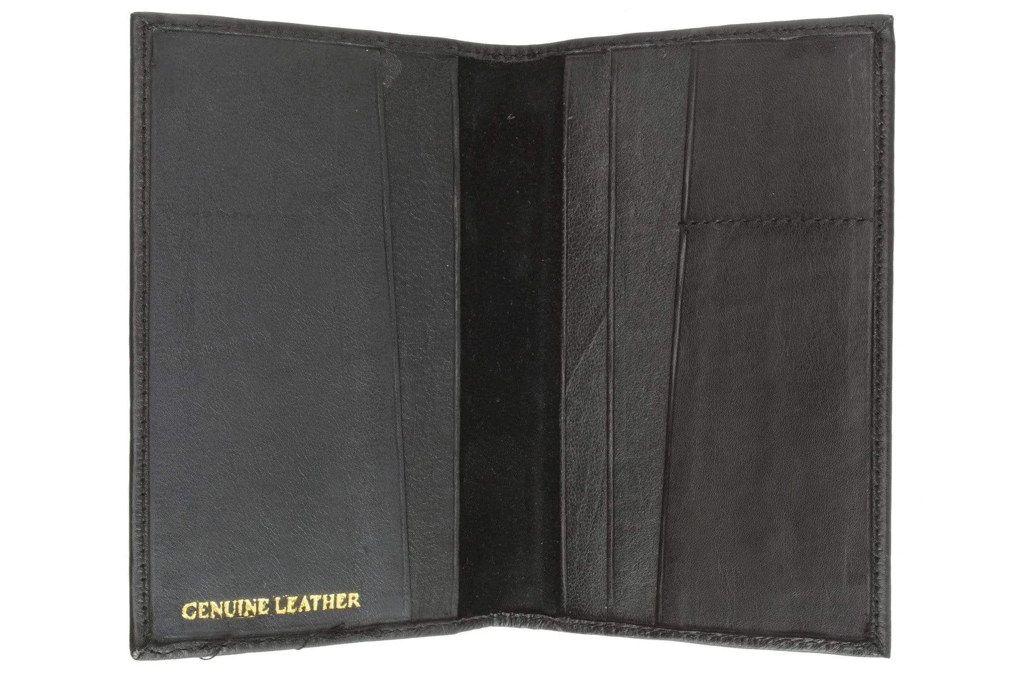 Genuine Leather Gold Logo Passport Cover Holder for Travel  151 CF (C)