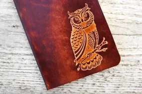 Genuine Leather Owl Travel Wallet