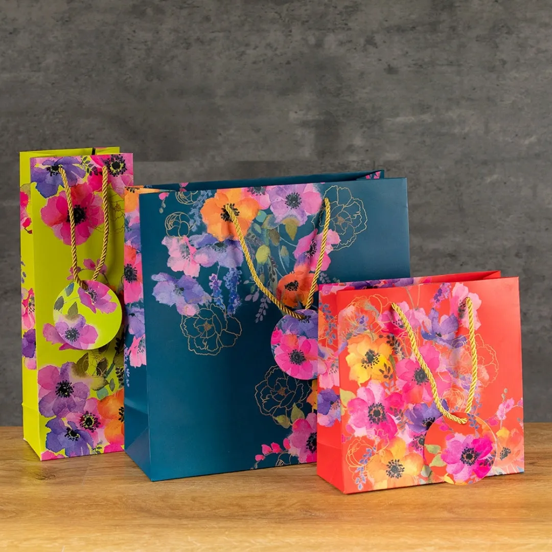 Gift Bag Bottle - Anemones