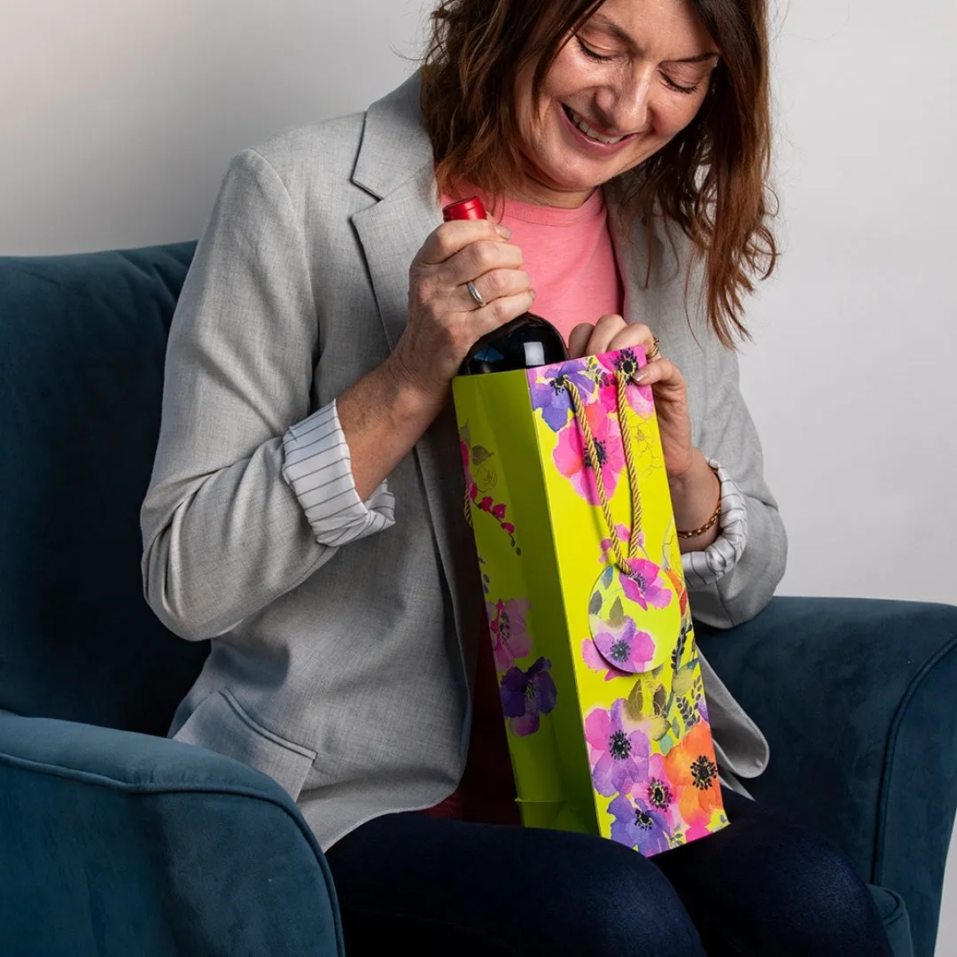 Gift Bag Bottle - Anemones