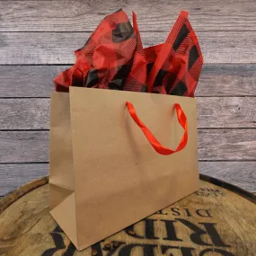 Gift Bag   Red Buffalo Plaid Tissue