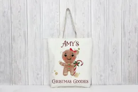 Gingerbread Girl Christmas Bag