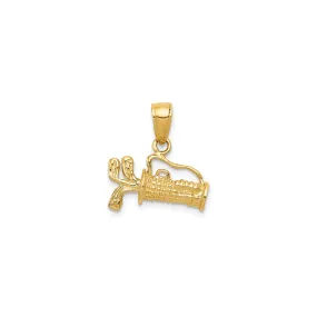 Golf Bag with Club Pendant (14K)