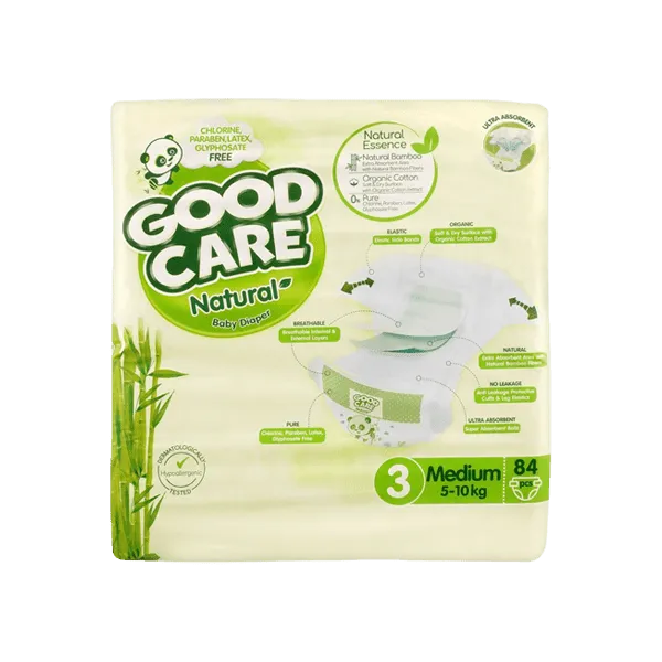 GOOD CARE BABY DIAPER MEDIUM SIZE 3 - 84PCS