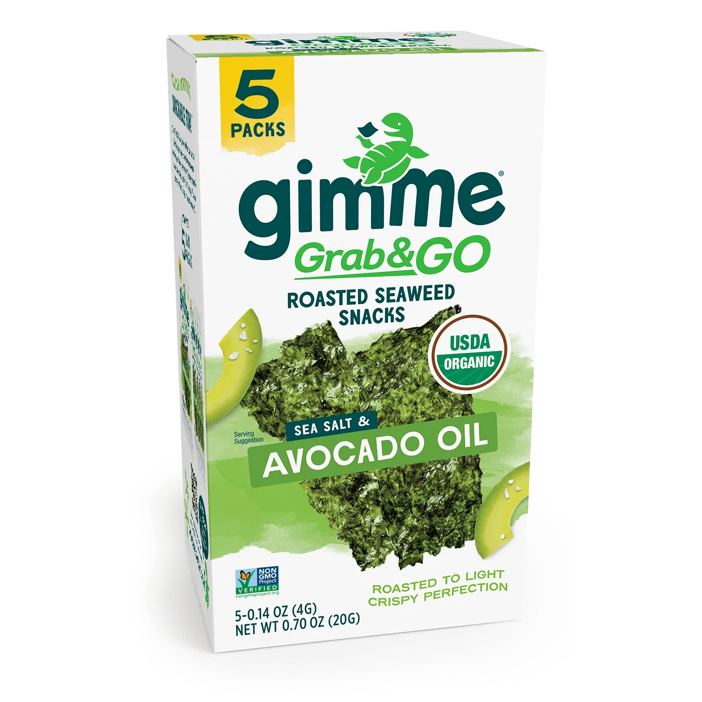 Grab & Go Avocado Oil Seaweed Snacks - .14oz (5 Pack)