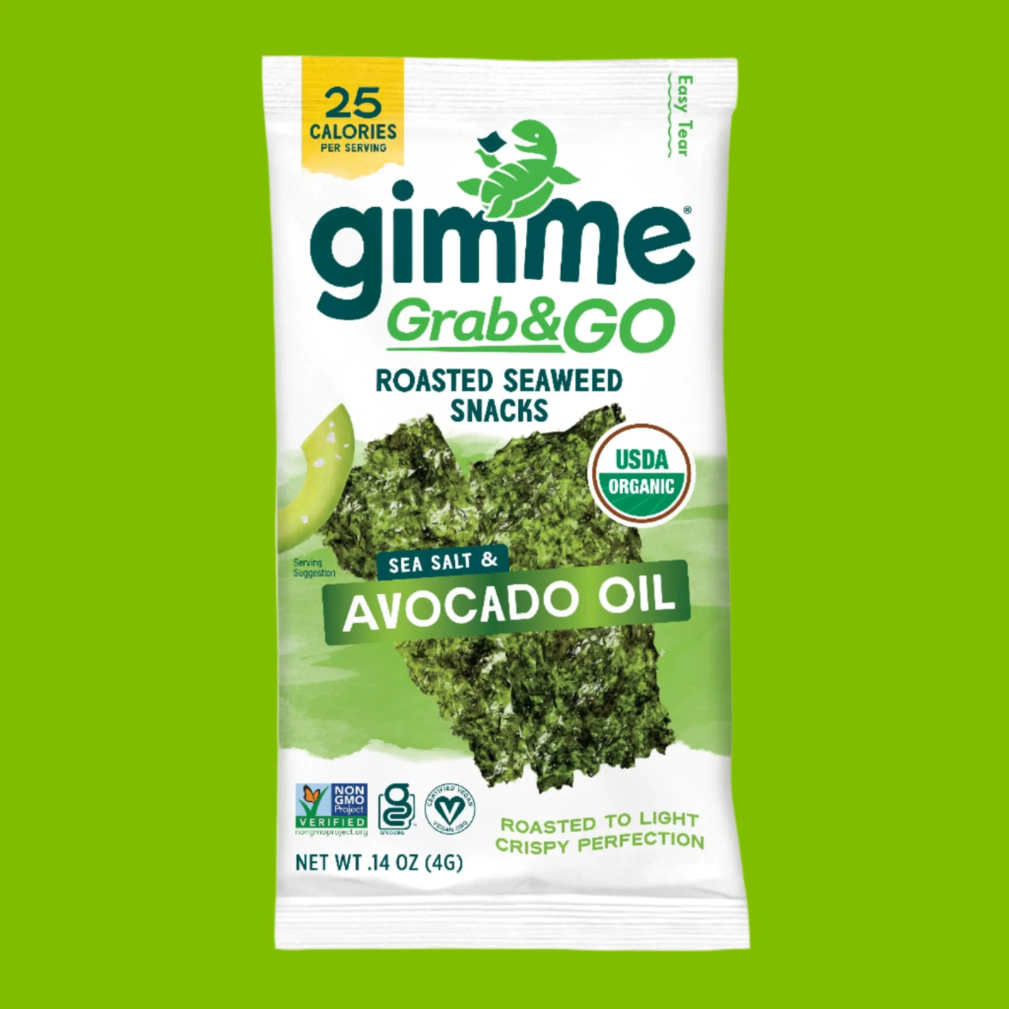 Grab & Go Avocado Oil Seaweed Snacks - .14oz (5 Pack)