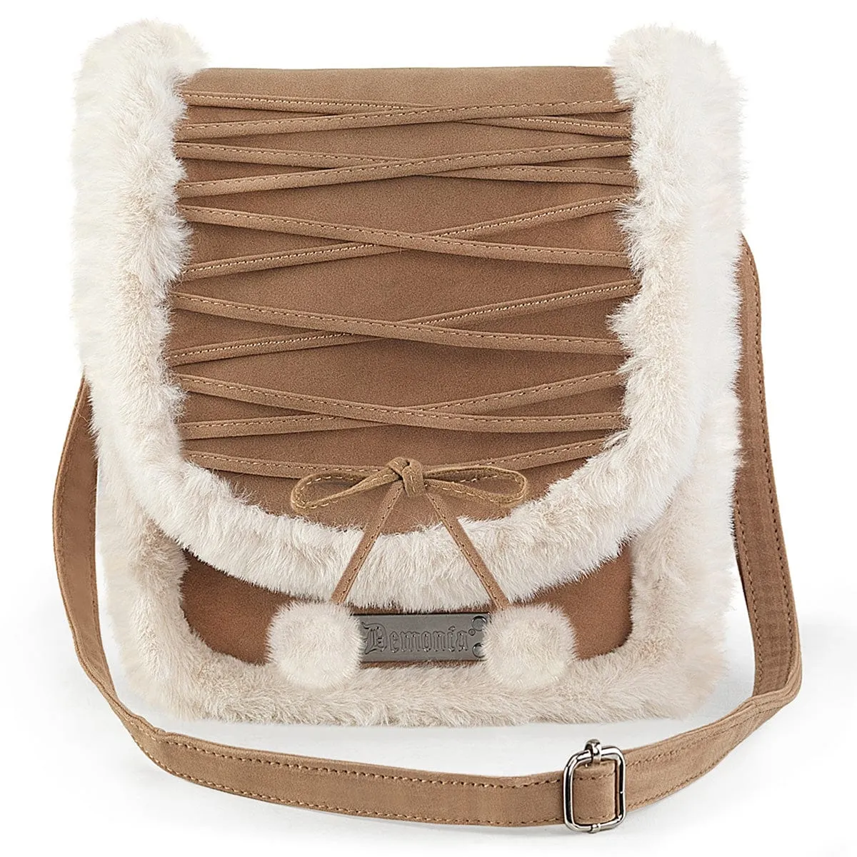 HB-663 CAMEL FAUX SUEDE-FAUX FUR