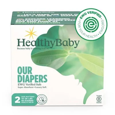 HealthyBaby Disposable Diapers - Size 2 - 66ct