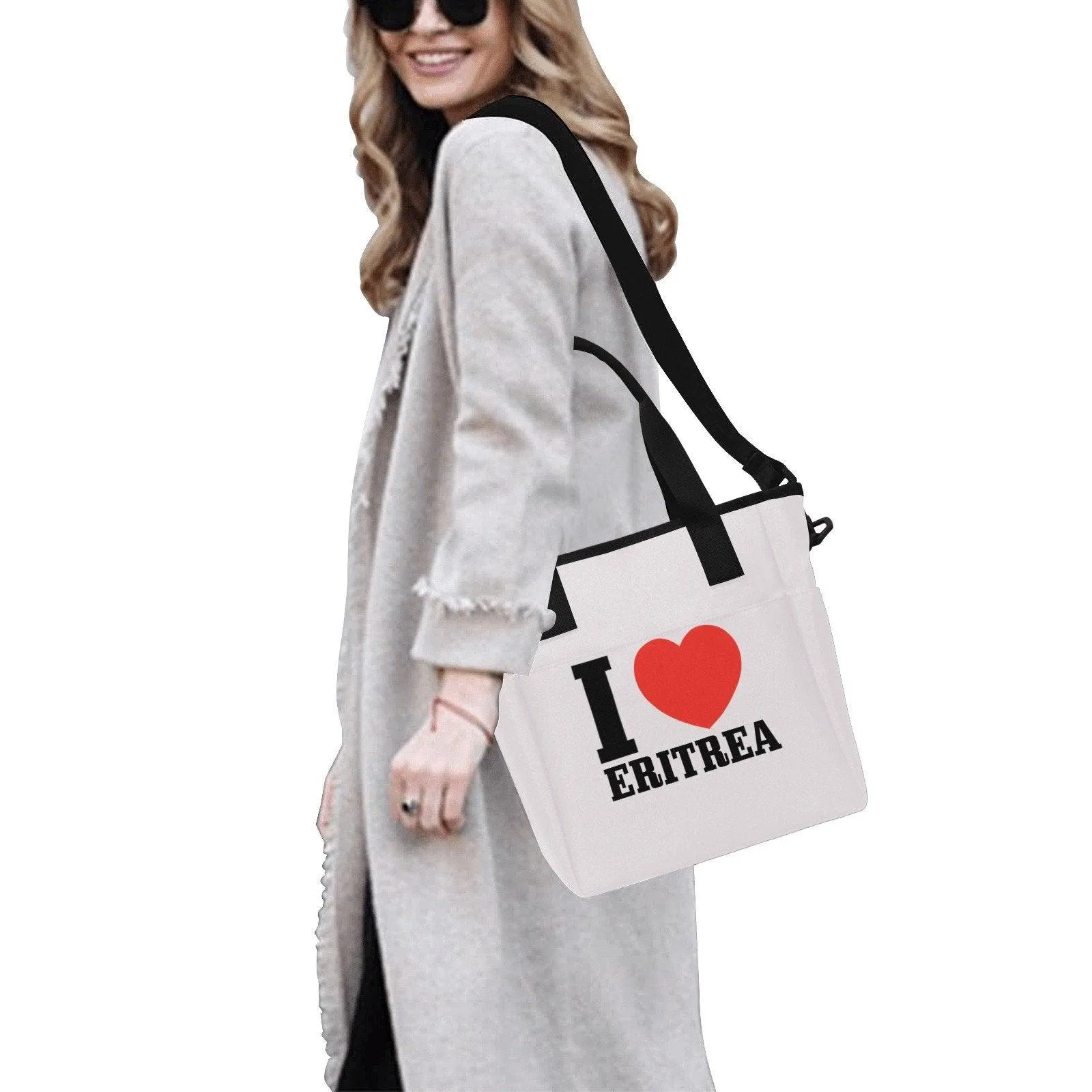 I Love Eritrea Tote Bag with Shoulder Strap