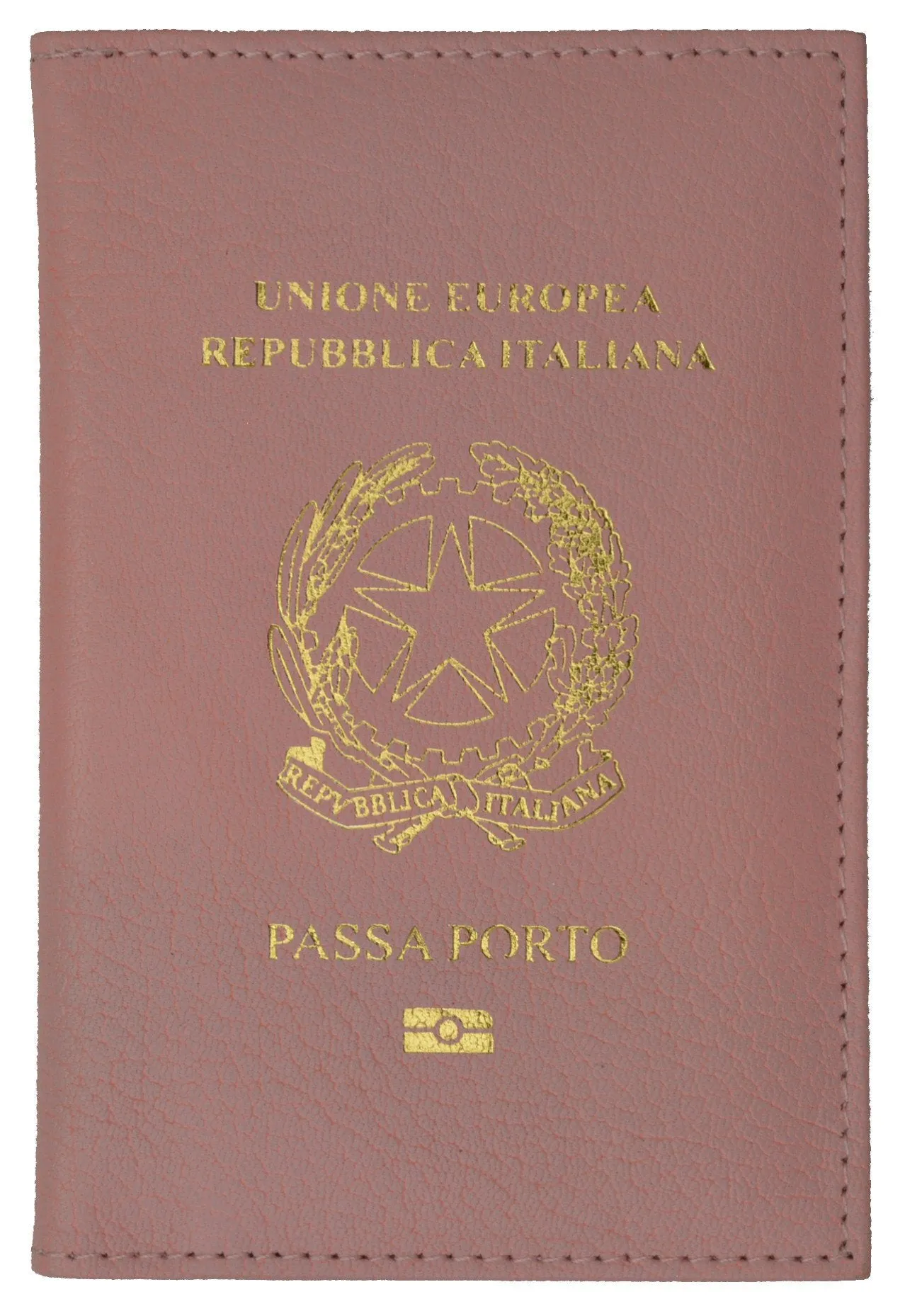 Italy Passport Wallet Genuine Leather Passport holder with Italy Emblem Imprinted Passaporto 151 Italy