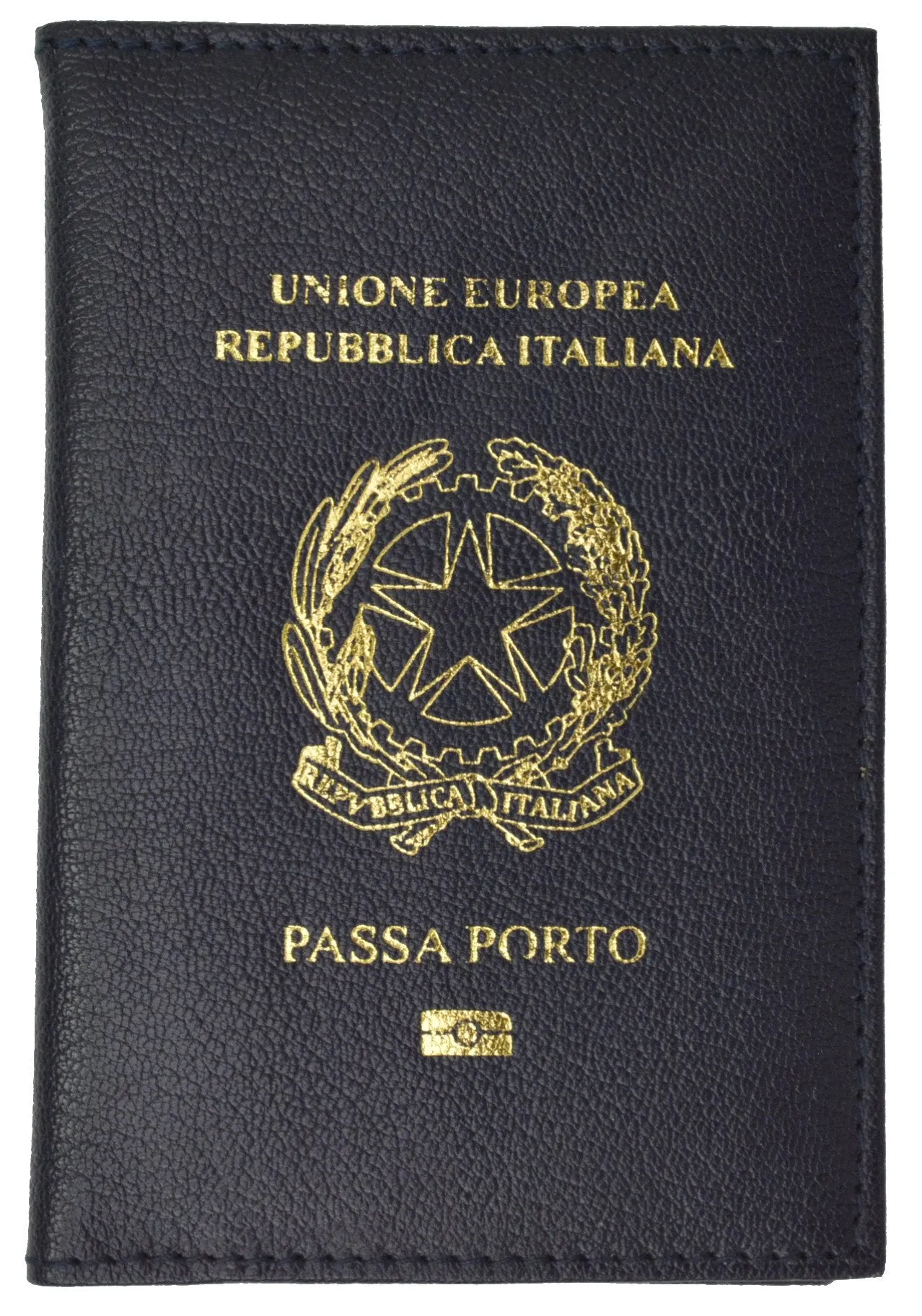 Italy Passport Wallet Genuine Leather Passport holder with Italy Emblem Imprinted Passaporto 151 Italy