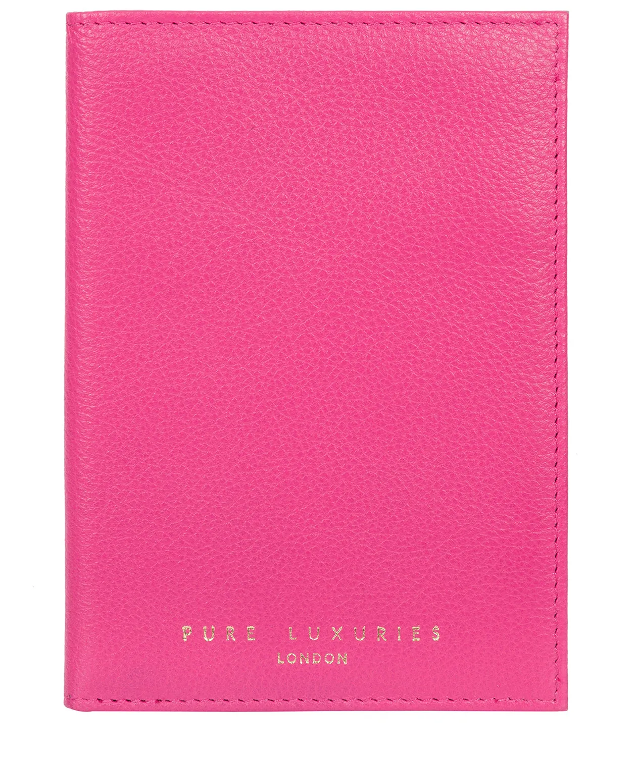 'Jet' Fuchsia Leather Passport Holder