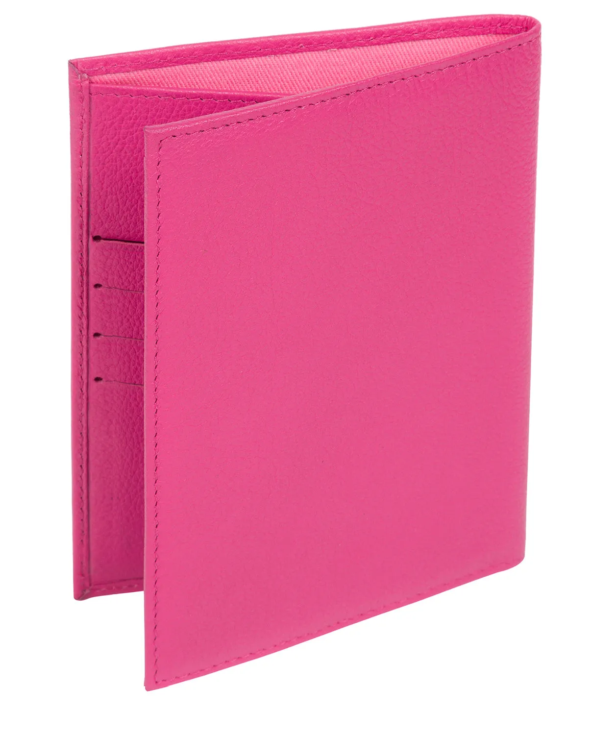 'Jet' Fuchsia Leather Passport Holder