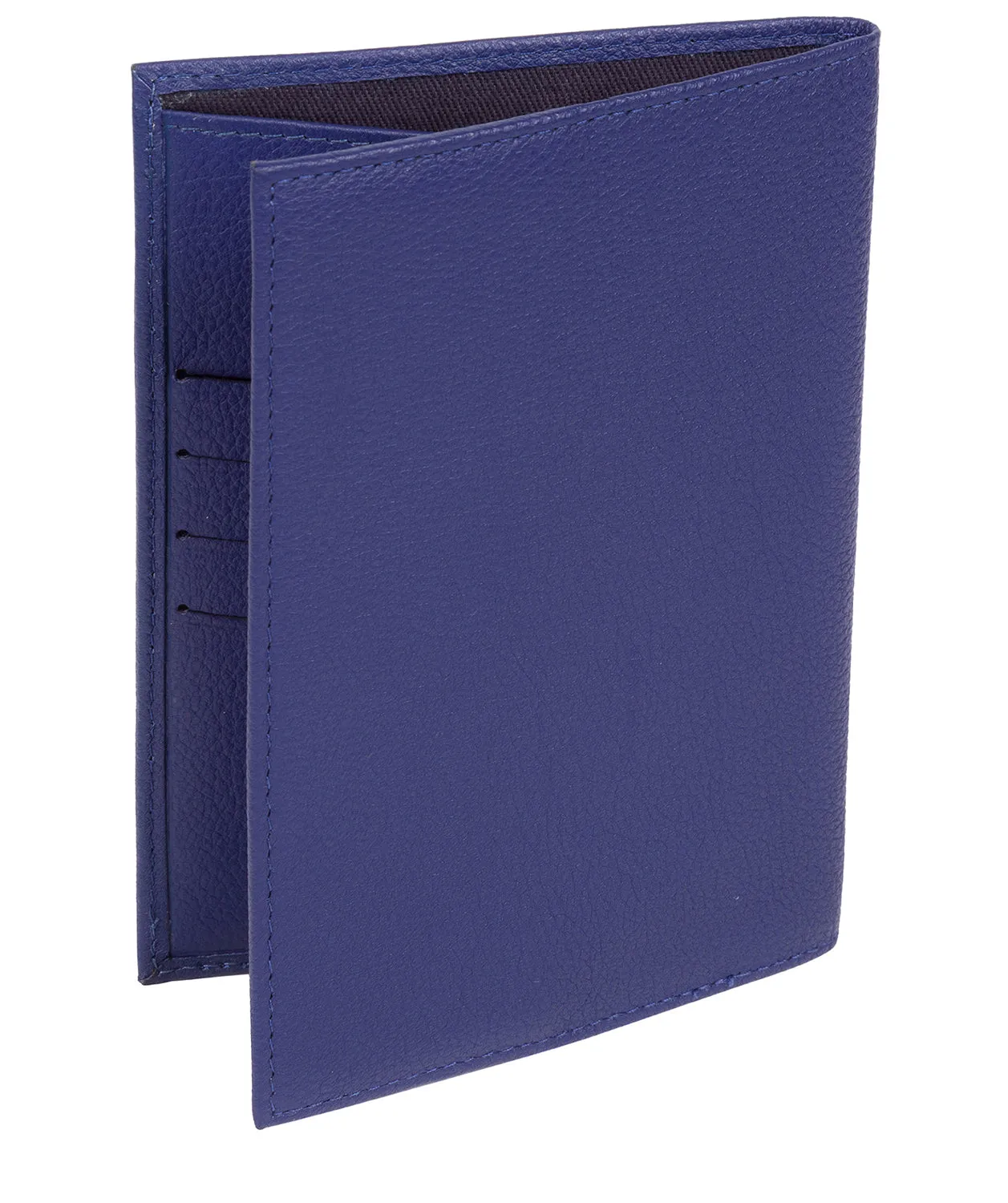 'Jet' Navy Blue Leather Passport Holder