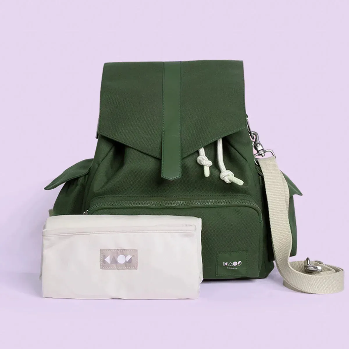 KAOS Ransel Diaper Bag | Green Vegan