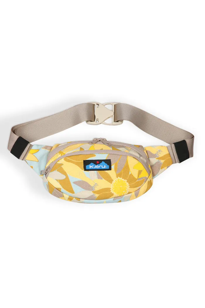 KAVU Canvas Spectator Fanny Pack SUMMER BLOOMS