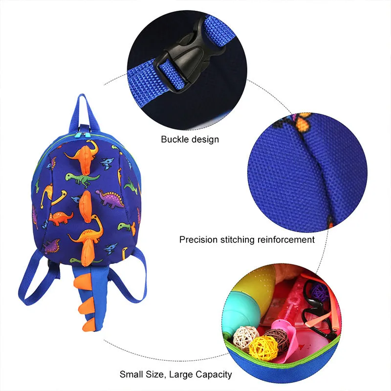 Kids Cartoon Backpack Rucksack with Anti-Lost Strap Preschool Bag for Boys Girls