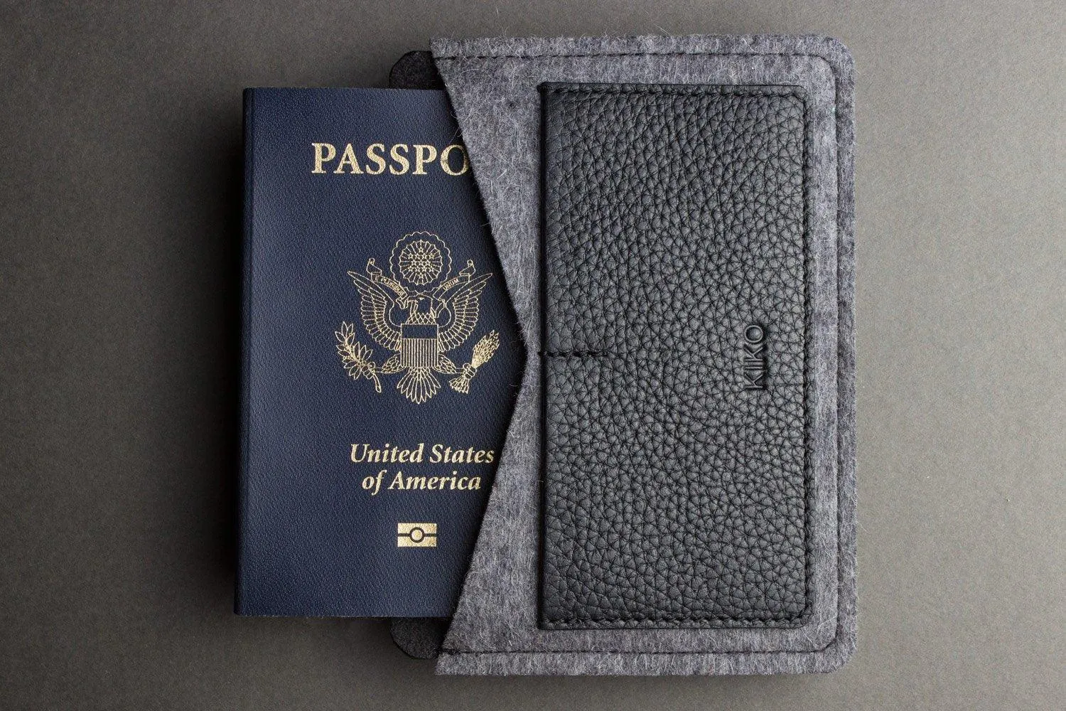 Kiko Leather Passport Holder