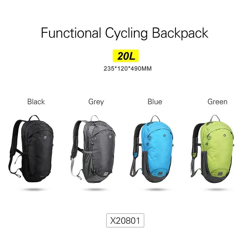 Large Capacity 20L Cycling Bag Outdoor Lightweight Sports Backpack AntiSplash Camping Backpack Bike Riding Shoulders Bag