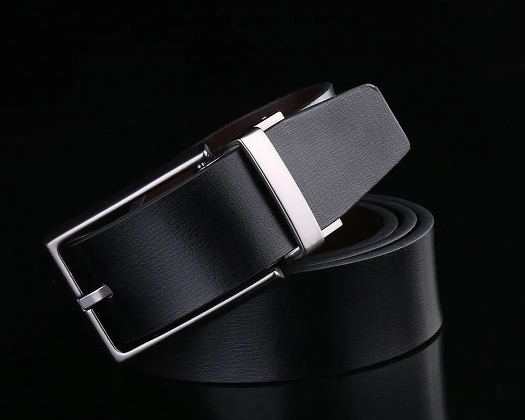 Leather Belts for Men with  A Flannel Bag and A Gift Box