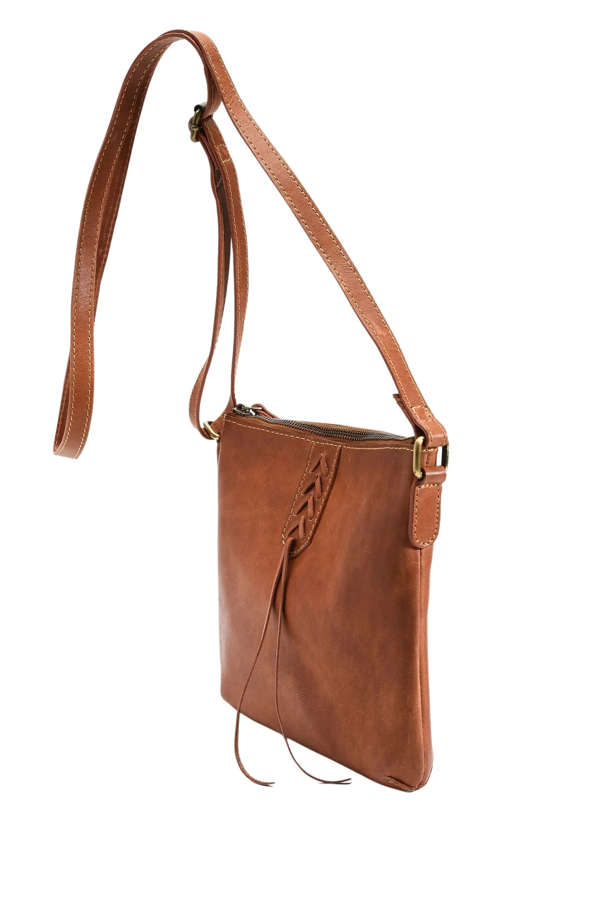 Leather Fringe Crossbody