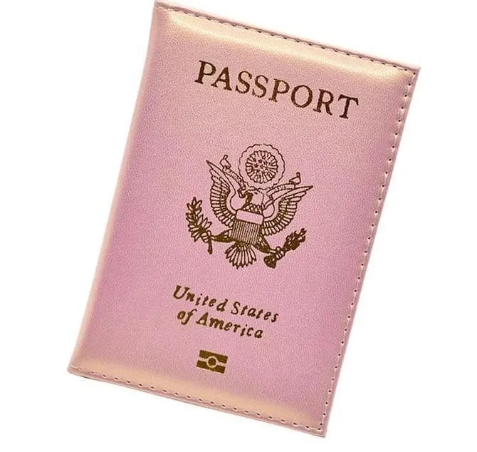 Leather USA passport holder