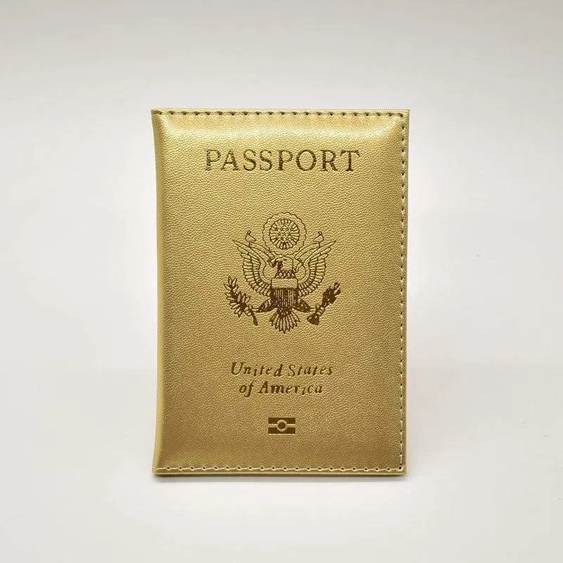 Leather USA passport holder