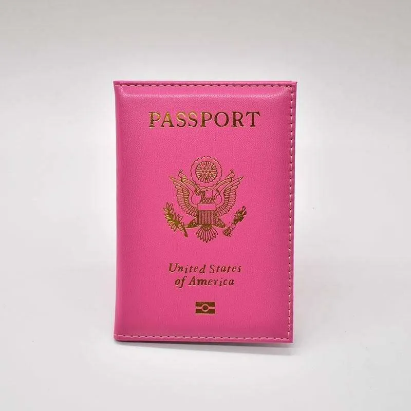 Leather USA passport holder