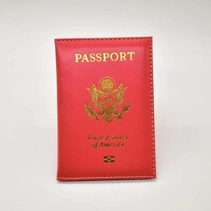 Leather USA passport holder