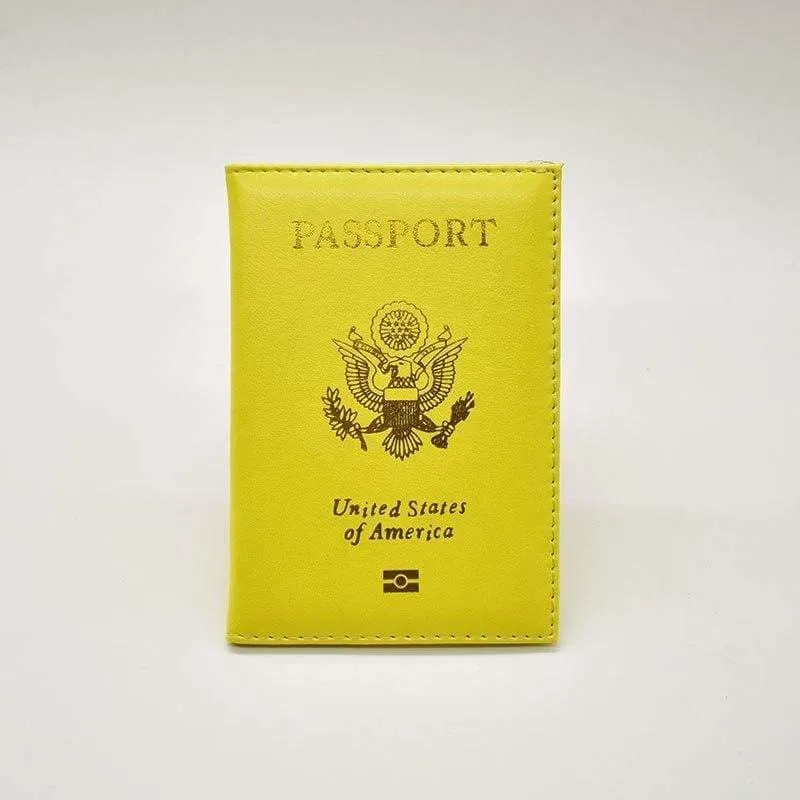 Leather USA passport holder