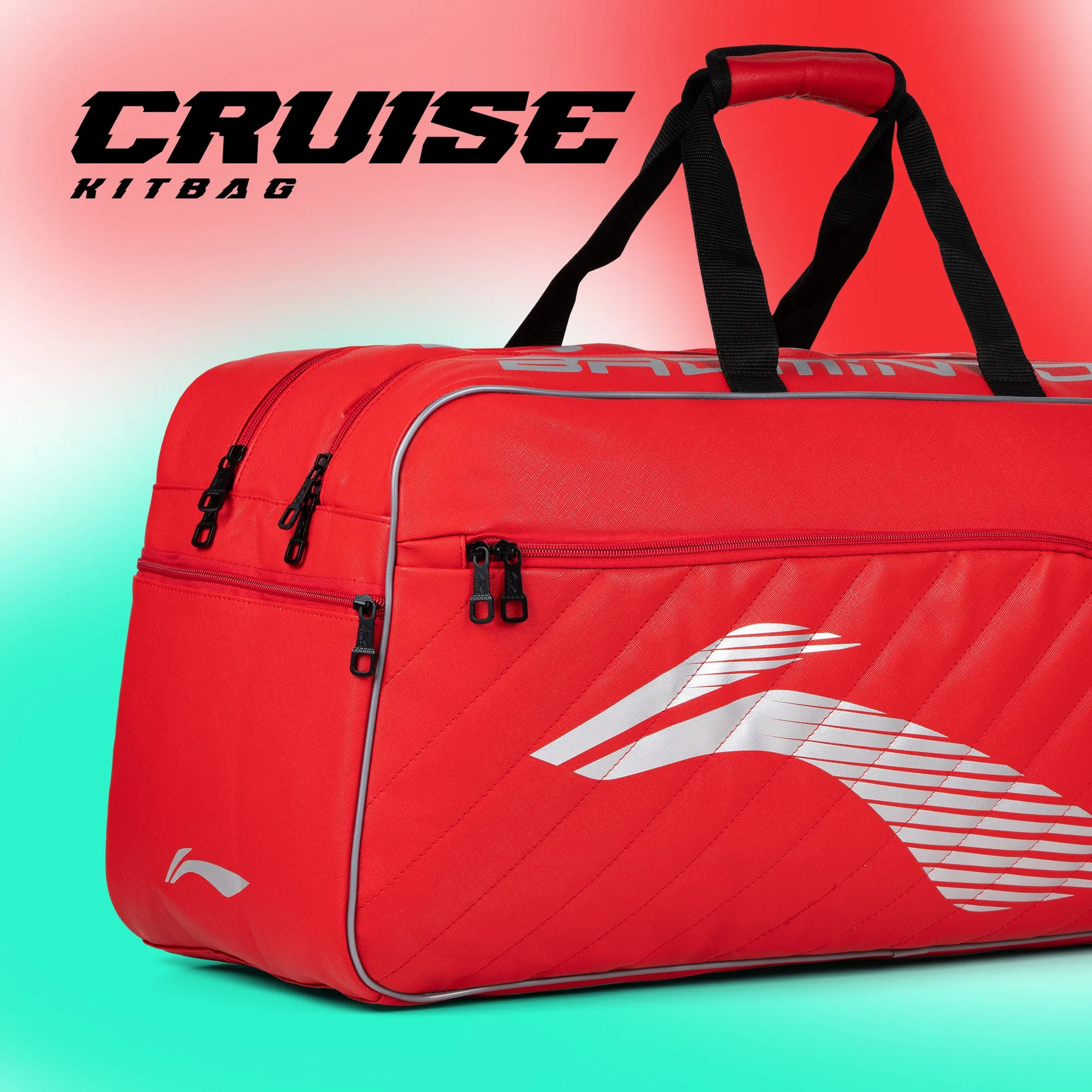 Li-Ning Cruise Badminton Kit Bag (Red) (Size - M/30 L)