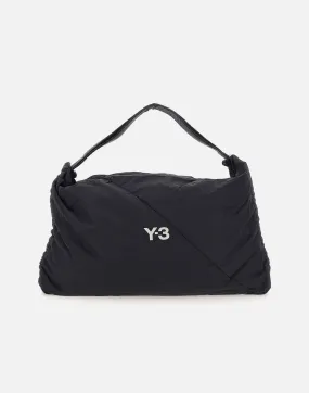 Lightweight Black Nylon Shoulder Bag