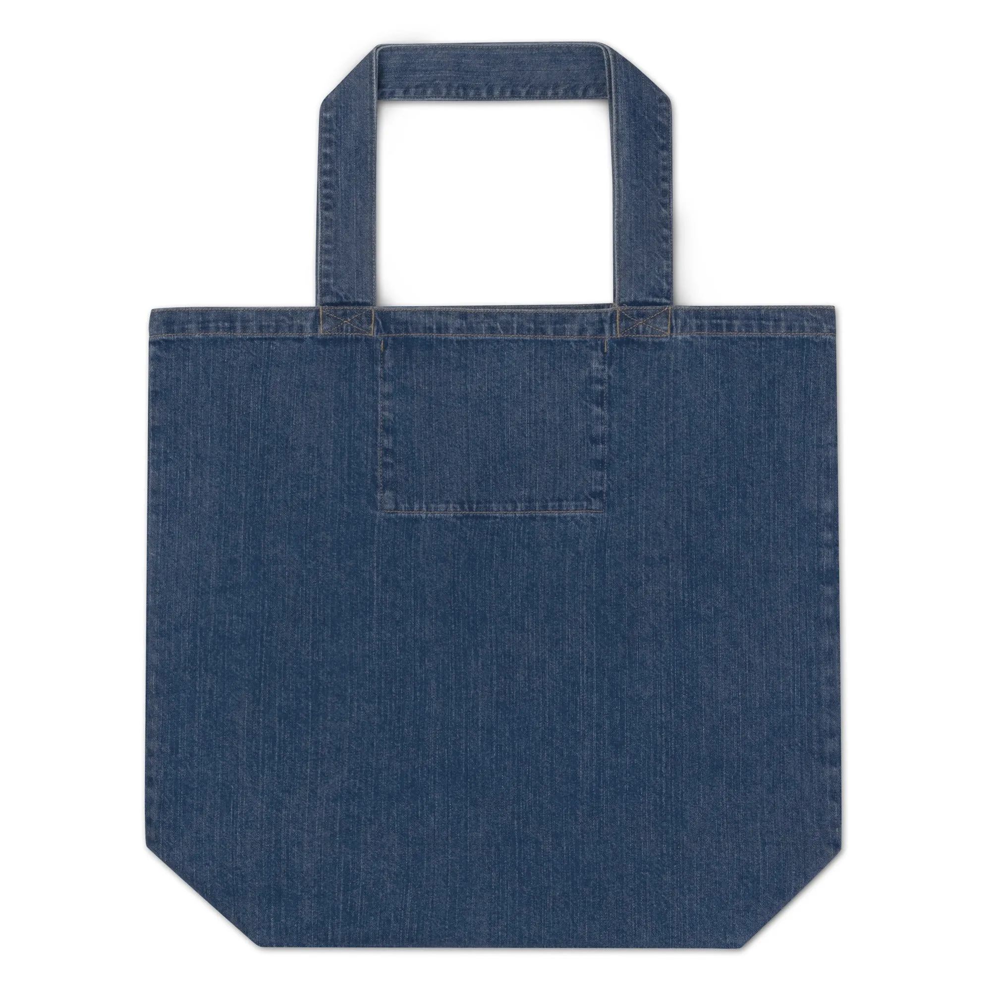 Lion Confidence, sustainable denim tote bag