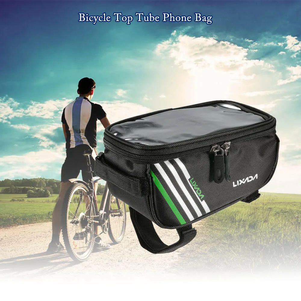 Lixada Cycling Front Tube Smartphone Bag