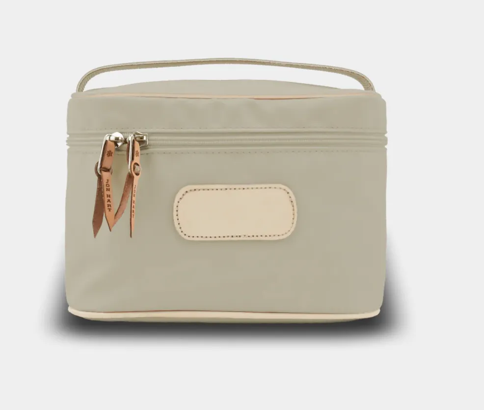 Makeup Case - Tan Coated Canvas