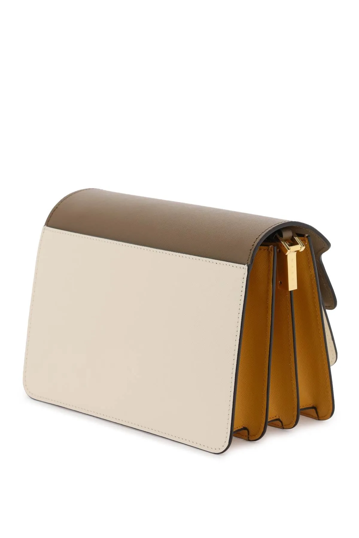 Marni tricolor leather medium trunk bag