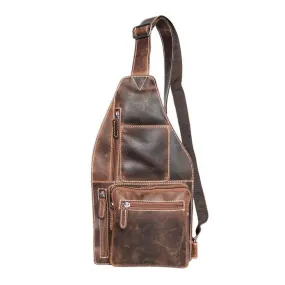 Mary Buffalo Leather Crossbody Shoulder Bag