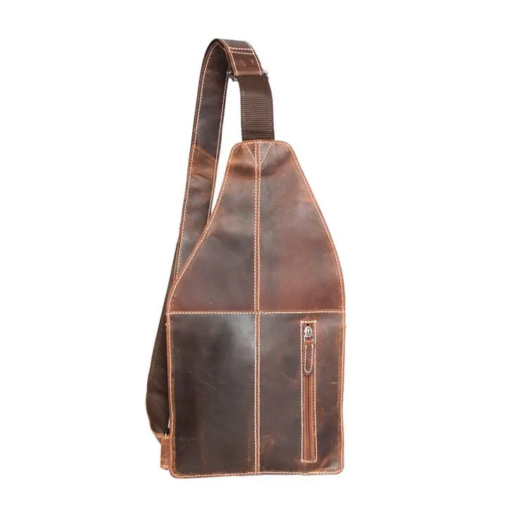 Mary Buffalo Leather Crossbody Shoulder Bag