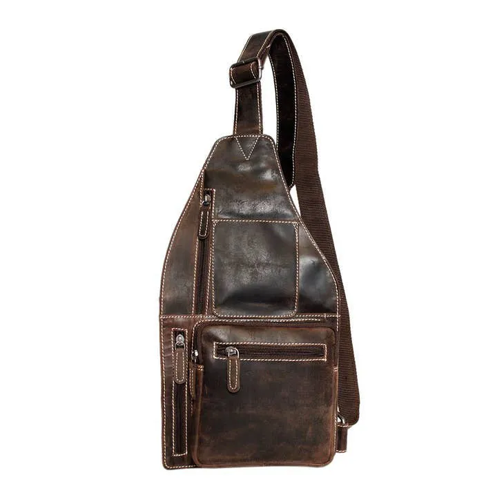 Mary Buffalo Leather Crossbody Shoulder Bag