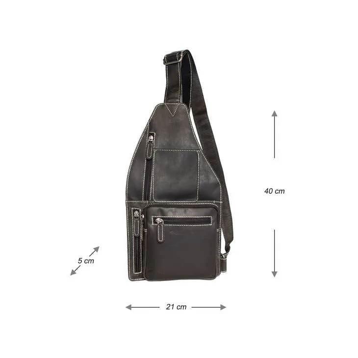 Mary Buffalo Leather Crossbody Shoulder Bag