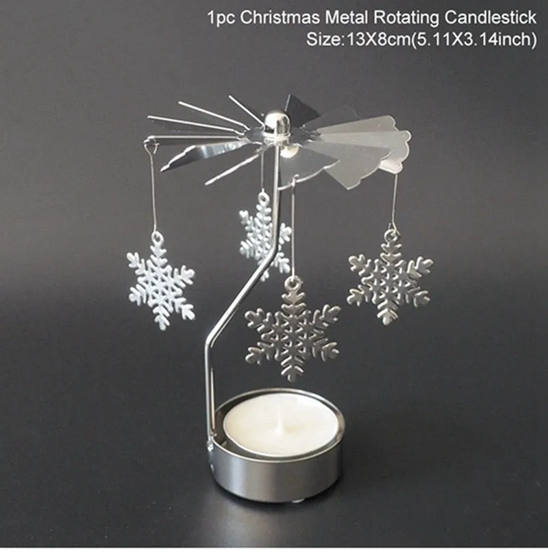 Merry Christmas Rotary Candle Holder