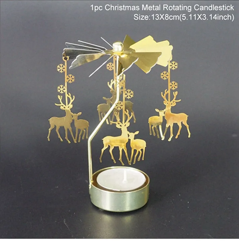 Merry Christmas Rotary Candle Holder