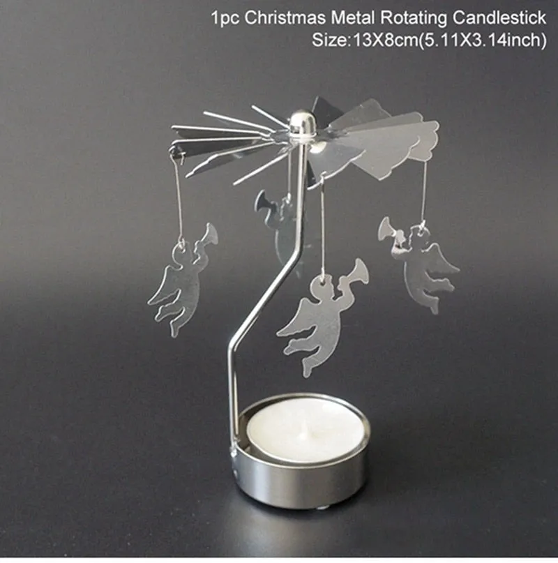 Merry Christmas Rotary Candle Holder