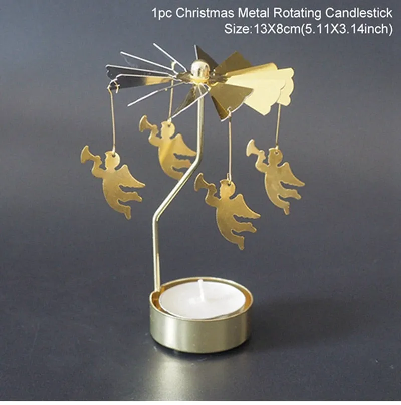 Merry Christmas Rotary Candle Holder