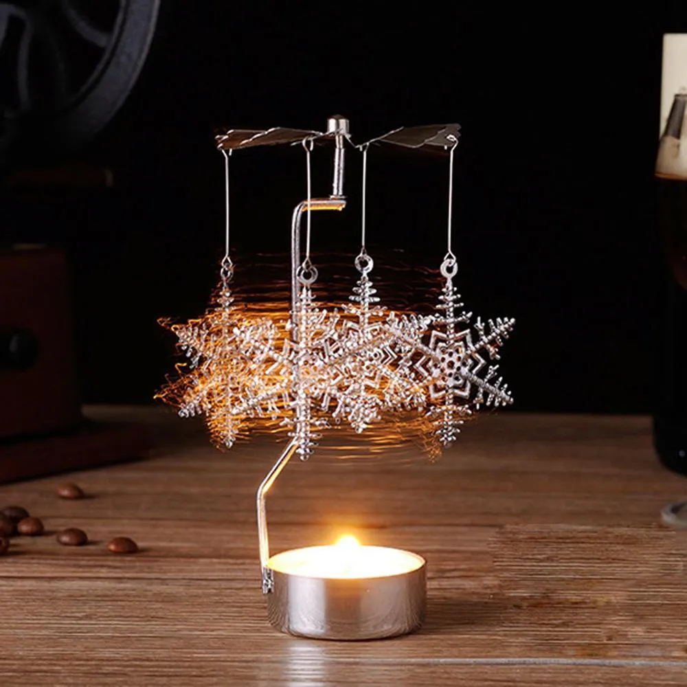 Merry Christmas Rotary Candle Holder