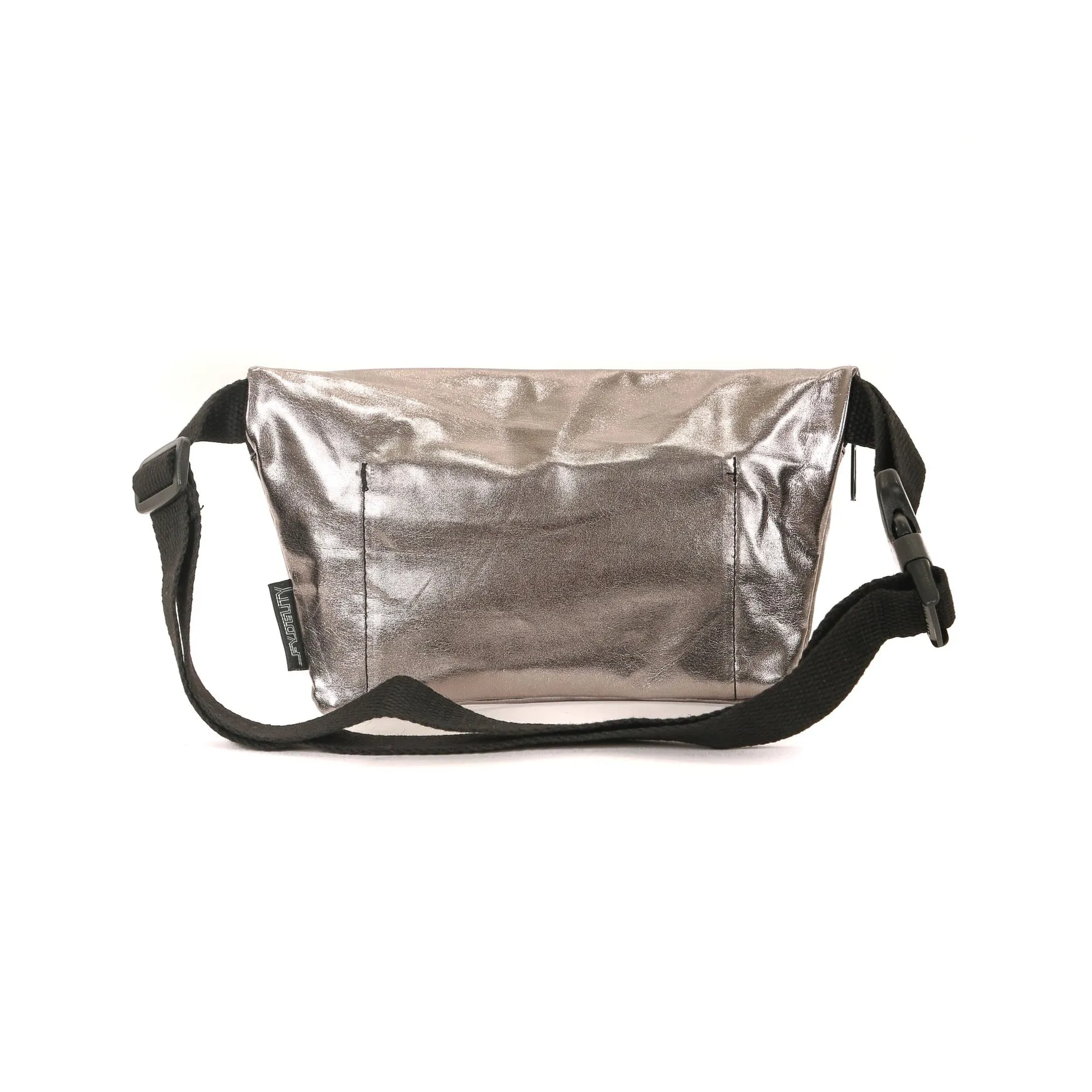 Metallic Gun Metal Ultra-Slim Fanny Pack