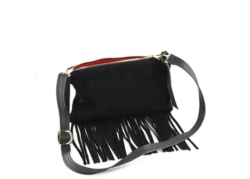 MINI FRINGE CROSS-BODY